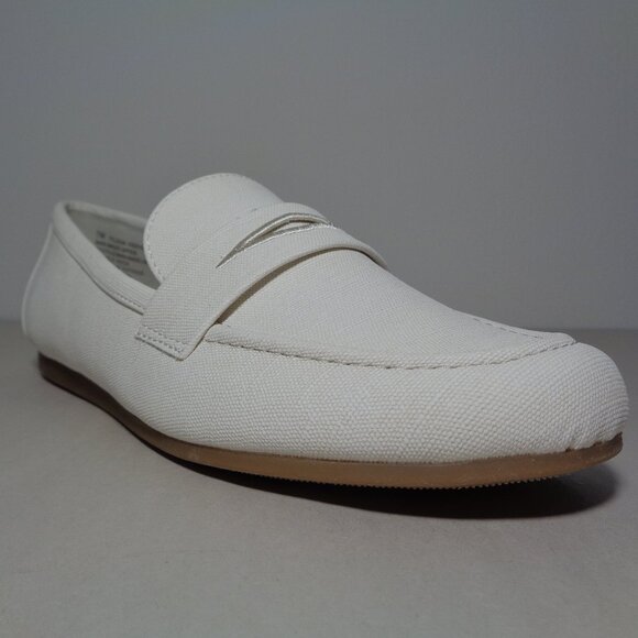 Kensie Size 8 M / YELENA / Cream / Canvas / Penny Loafers / New Women's Shoes - Picture 4 of 16